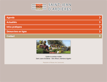 Tablet Screenshot of mairie-saint-jean-dardieres.fr